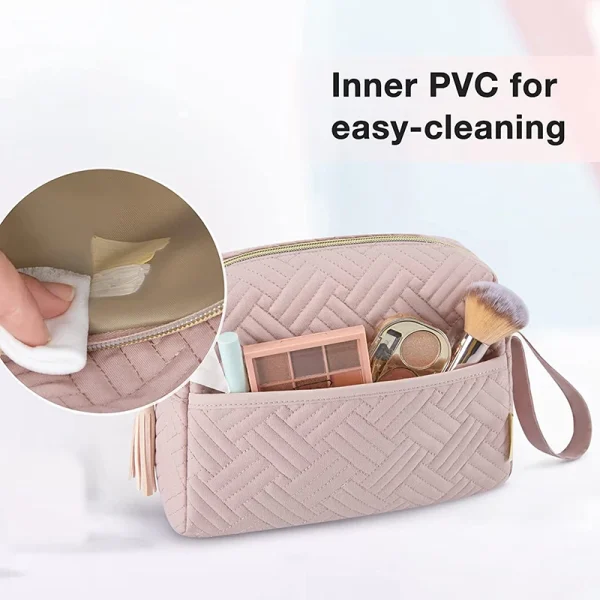 custom-pink-hudy-beauty-travel-water-resistant-makeup-organizer-2