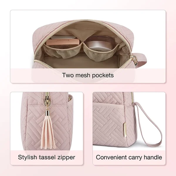 custom-pink-hudy-beauty-travel-water-resistant-makeup-organizer-5