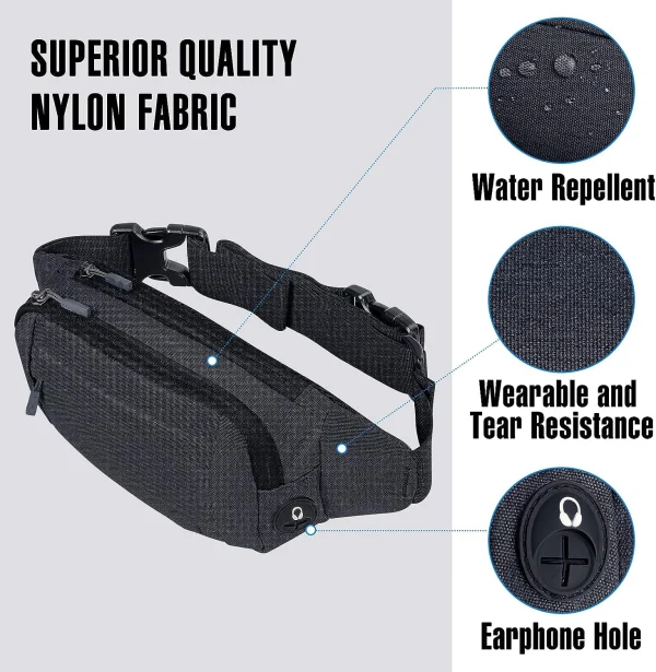 custom-wholesale-waterproof-slim-fanny-pack-waist-bag-4