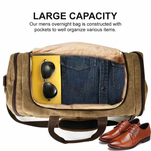 custom-large-capacity-waterproof-sport-travel-waxed-canvas-duffle-bag9